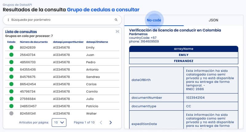 Paso 4: Realiza consultas masivas cargando un fichero CSV