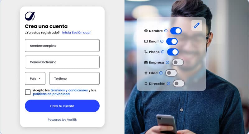 Paso 1: Personaliza el formulario de registro